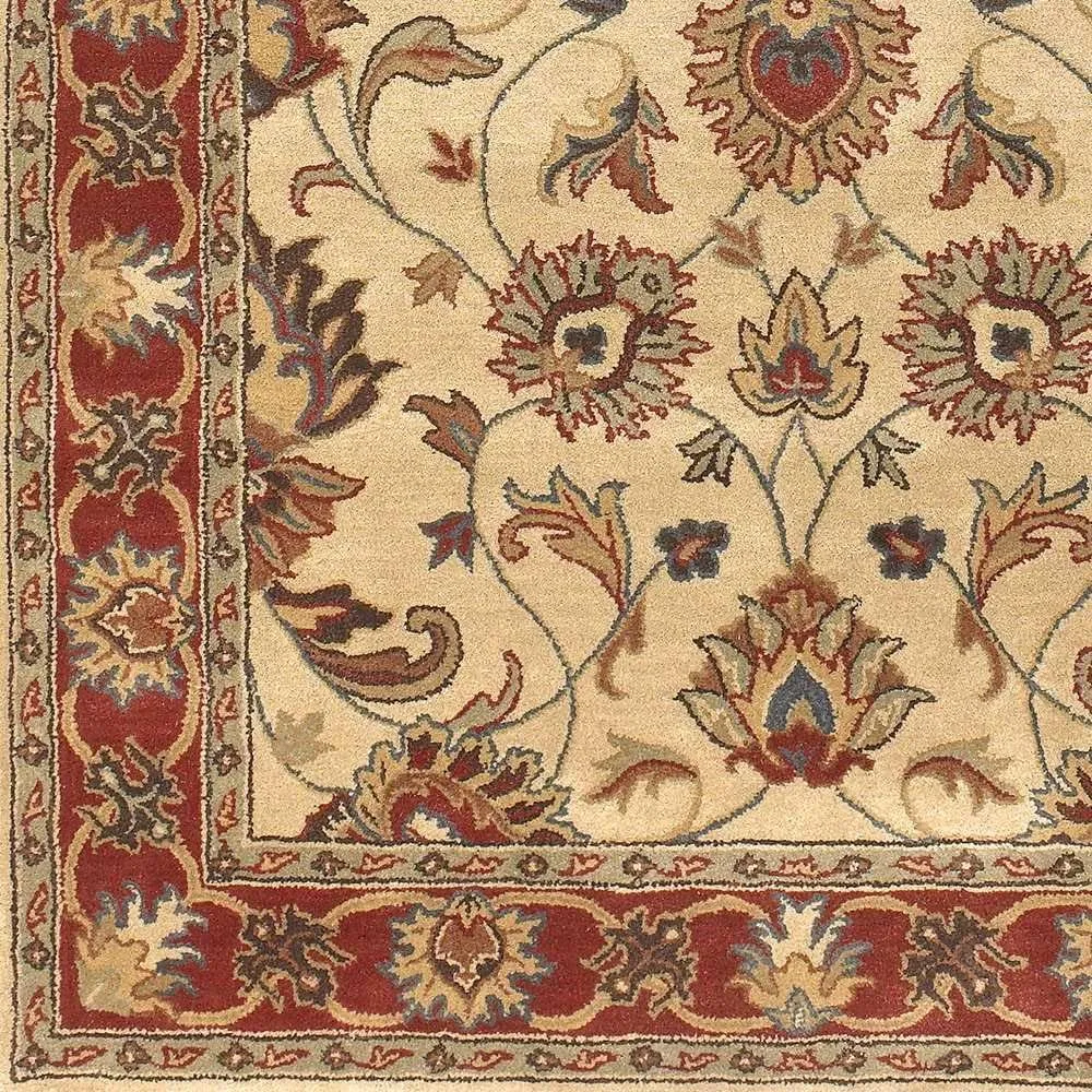 Mark&Day Wool Rugs, 5x8 Paris Traditional Camel Area Rug, Brown Beige Carpet for Living Room, Bedroom or Kitchen (5' x 8')