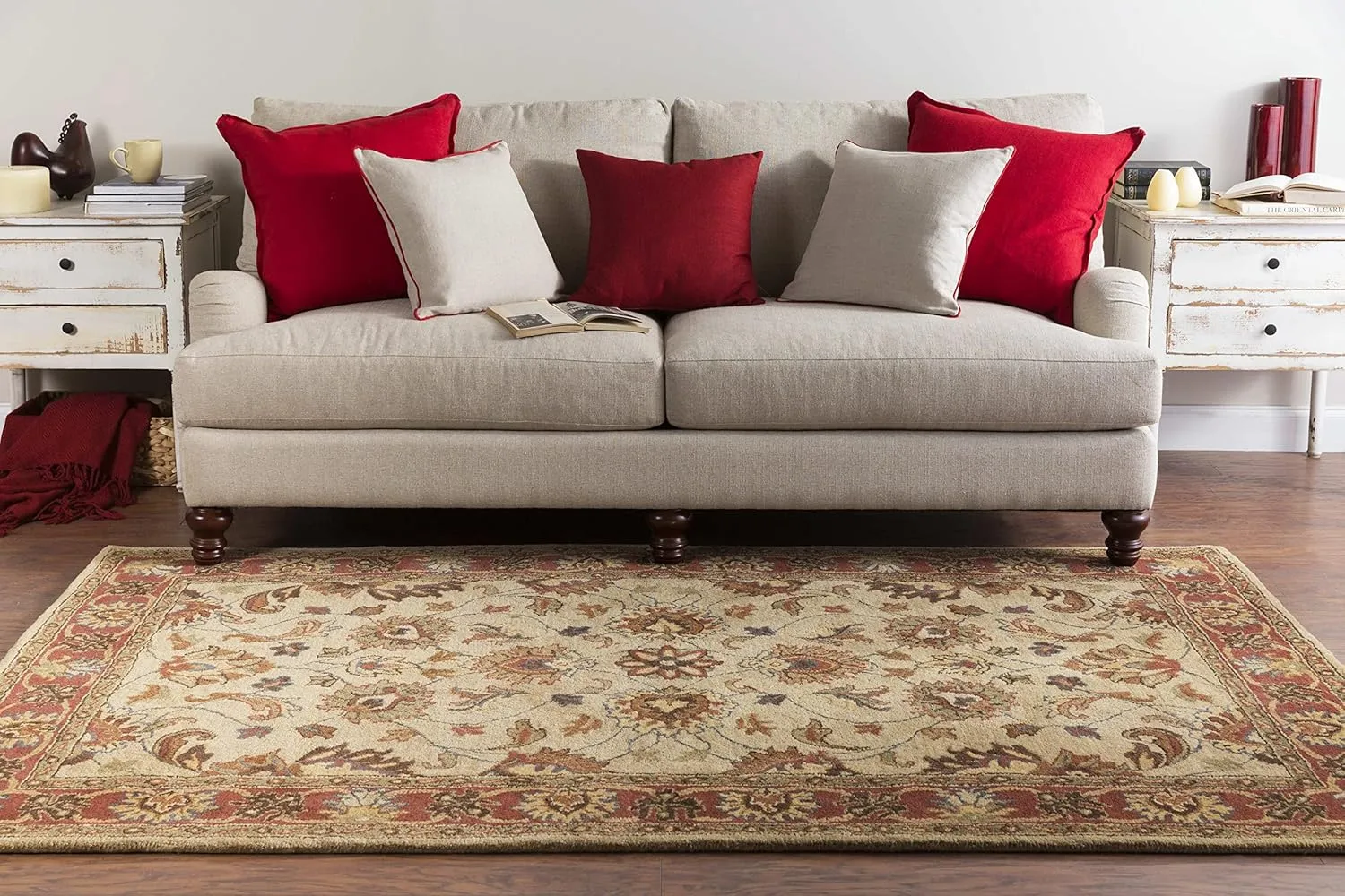 Mark&Day Wool Rugs, 5x8 Paris Traditional Camel Area Rug, Brown Beige Carpet for Living Room, Bedroom or Kitchen (5' x 8')