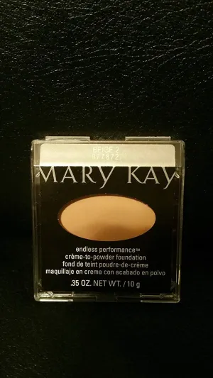 Mary Kay Endless Performance Creme to Powder Foundation~Beige 2
