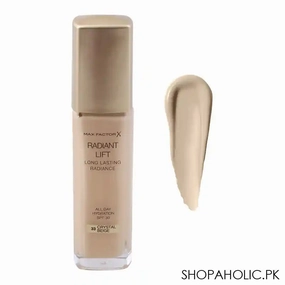 Max Factor Radiant Lift Long Lasting Radiance SPF 30 Foundation, 33 Crystal Beige