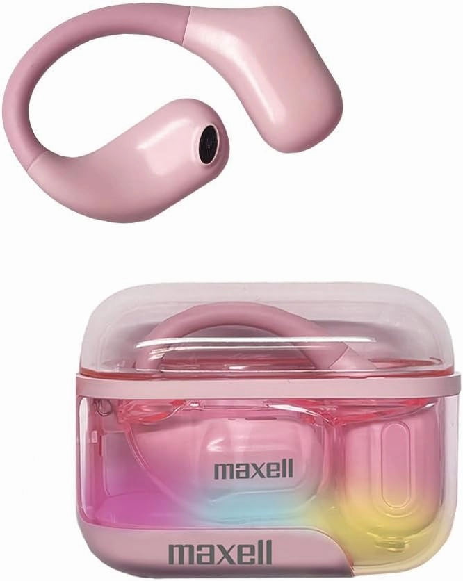 Maxell OWS Pro, Bluetooth Open Earhooks, UP to 18 Hours Playtime with Case, Hear The World Around You, Immersive Sound, Vibrant Colors