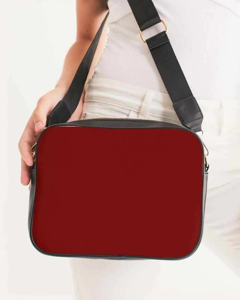 Medium Dark Red Crossbody Bag | Medium Dark Pure Red | C0M100Y100K60