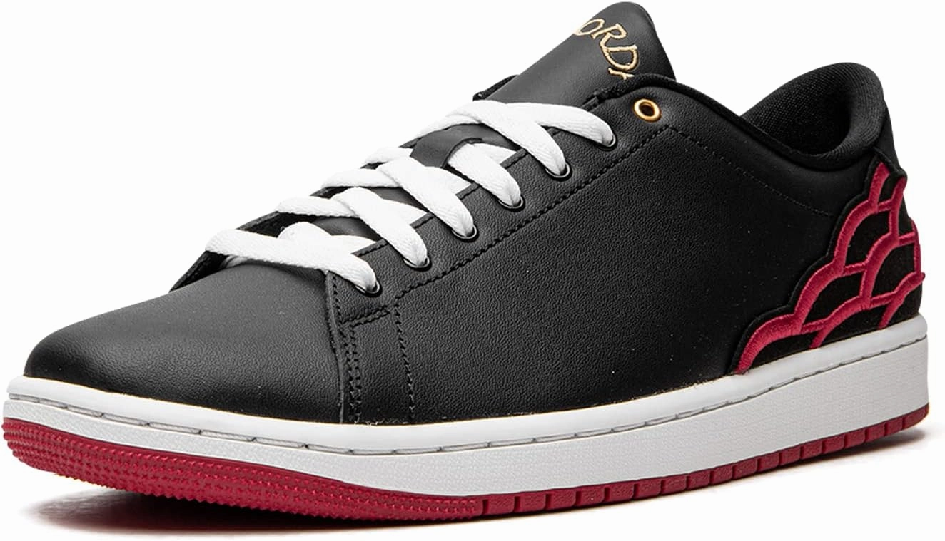 Men's Jordan Centre Court Black/White/Metallic Gold/Mystic Hibiscus (DQ8577 001)