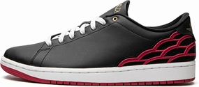 Men's Jordan Centre Court Black/White/Metallic Gold/Mystic Hibiscus (DQ8577 001)