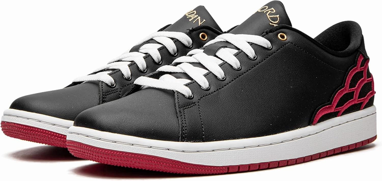 Men's Jordan Centre Court Black/White/Metallic Gold/Mystic Hibiscus (DQ8577 001)