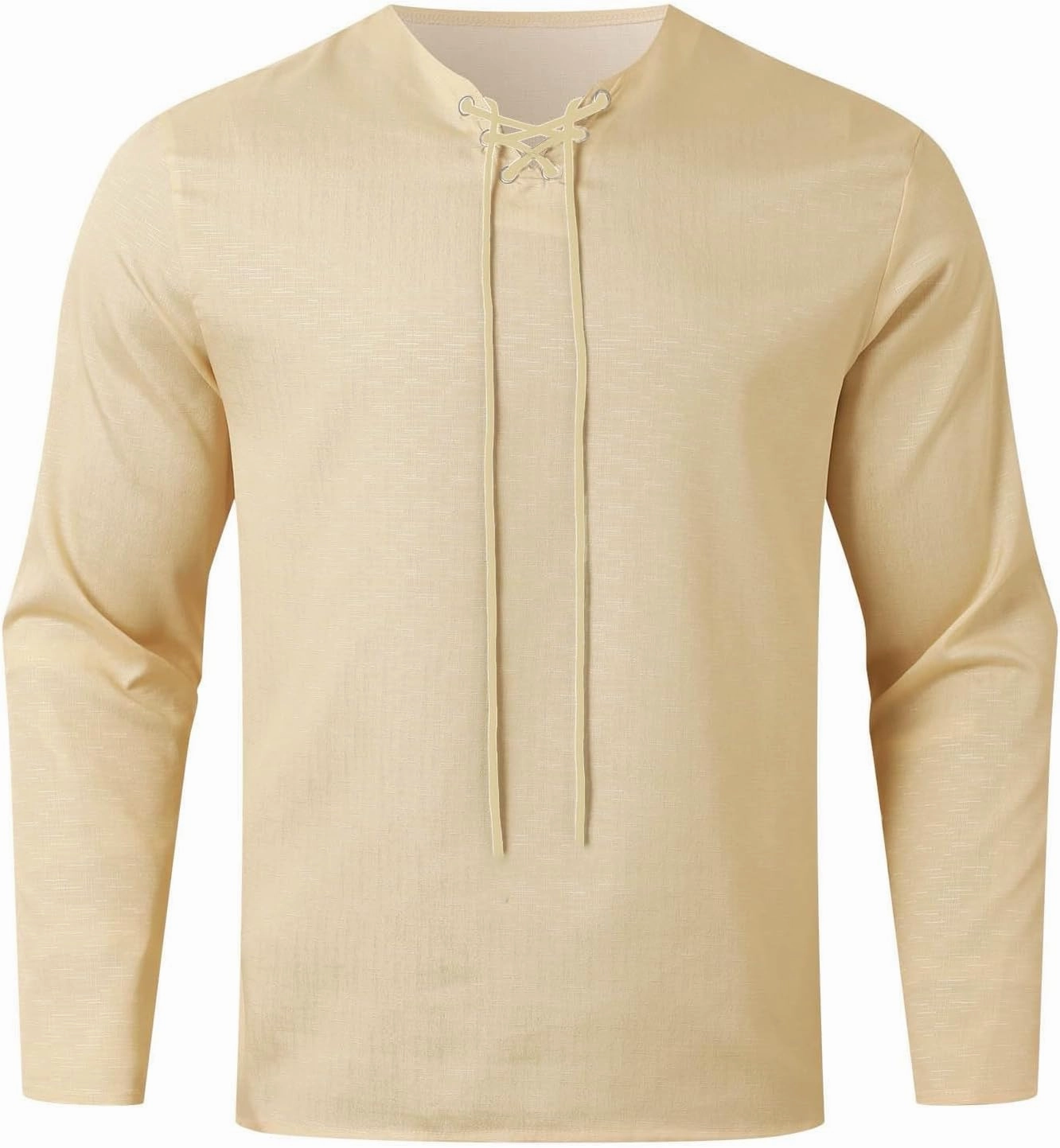 Men's Summer Shirts 3/4 Sleeved Tie The Rope Comfortable Leisure Style Blouse Comfy Fashion Trendy T-Shirts