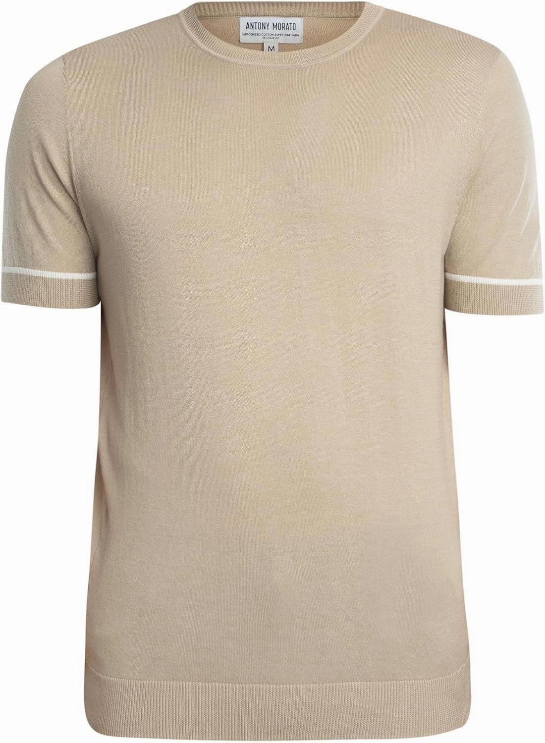 Men's Yarn T-Shirt, Beige