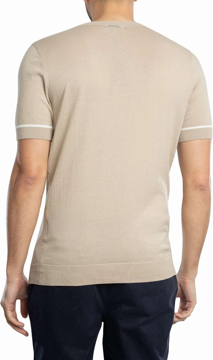 Men's Yarn T-Shirt, Beige