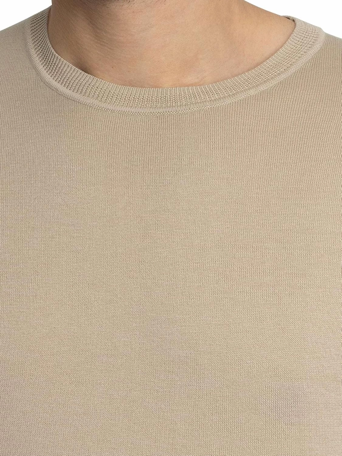 Men's Yarn T-Shirt, Beige