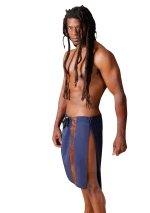 Mens Open Sides Lightweight Soft Peachskin Spa, Bath, Shower, Beach And Loungewear, Alternative To The Towel Wrap and Sarong