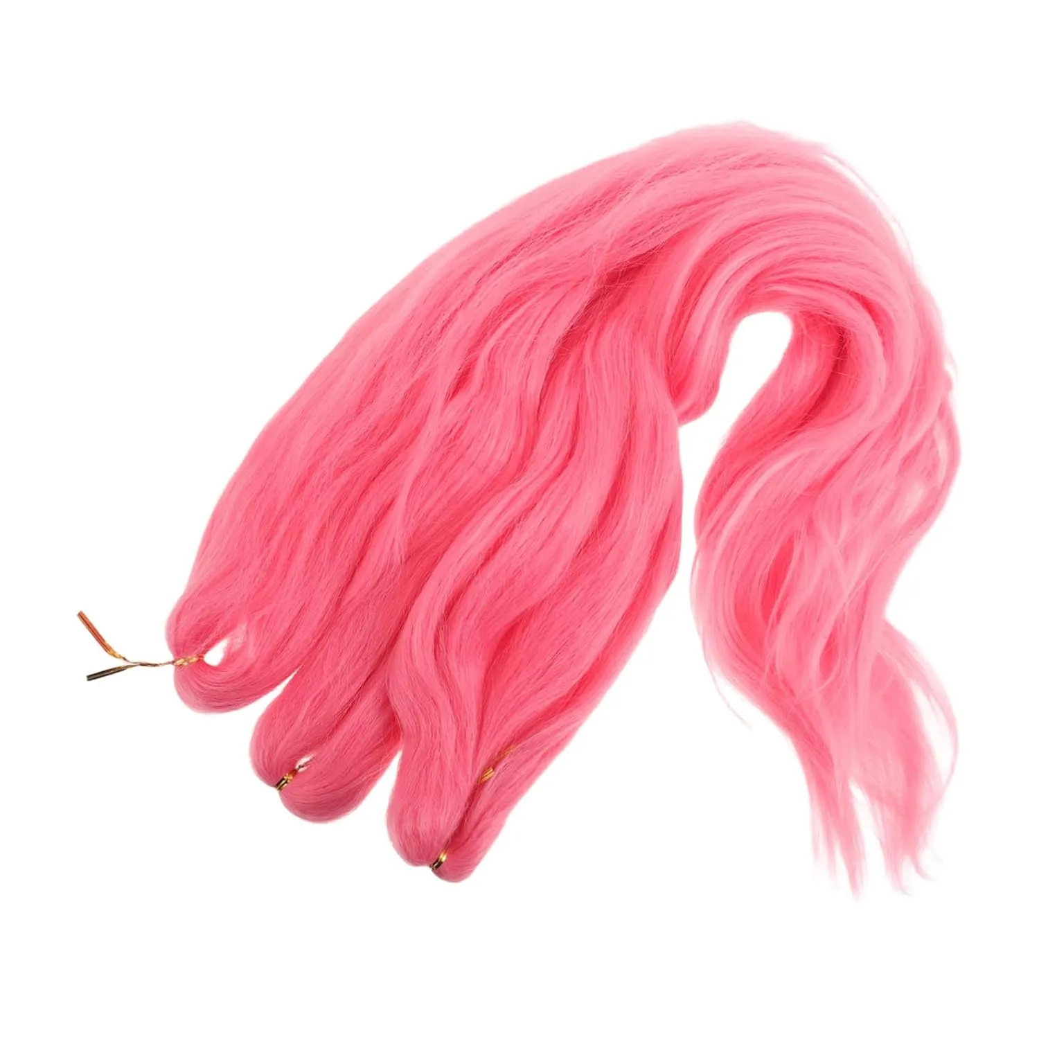 MERRYHAPY 3pcs Pink Braiding Hair Extensions for Women Synthetic Crochet Braids Versatile Festival Party Wig for Creative Styling and Comfortable Wear