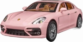 Metal Car Model 1 24 for Porsche Panamera Diecast Metal Alloy Model Car Sound Light Pull Back Home Decoration Collections(Pink)