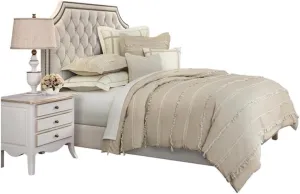 Michael Amini Country Lane 8-Piece King Duvet Set - Toast, Beige