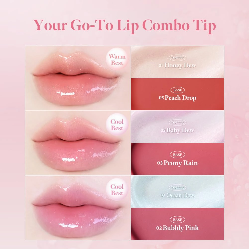MILKTOUCH Dew Stain Sheer Lip Gloss (03 Ocean Dew, 0.14 Fl Oz (Pack of 1))