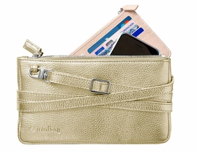 minibag metallic Gold & Wallet