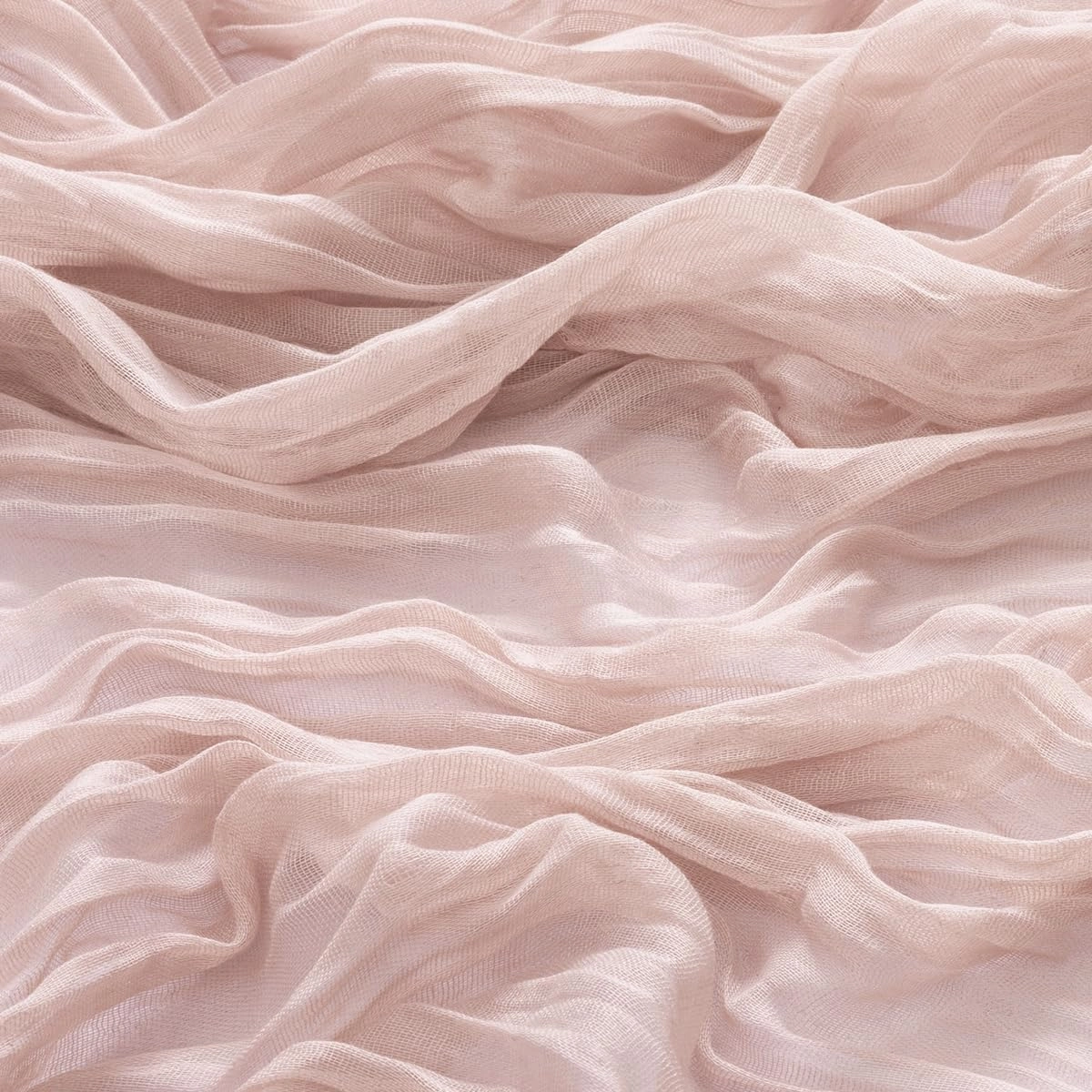 MLMW 6 Pack Pink Cheesecloth Table Runner Summer Boho Gauze Rustic Cheese Cloths Table Runner 160 inch Sheer 13.3ft for Gender Reveal Wedding Party Baby Bridal Shower Birthday