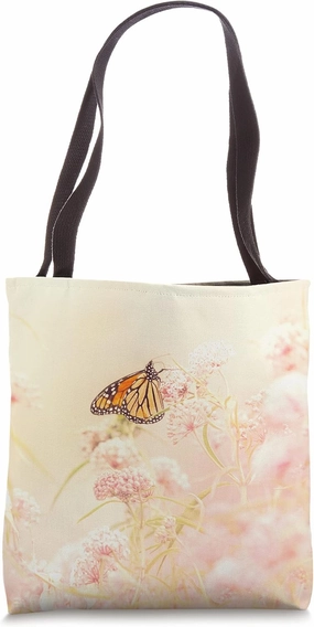Monarch Butterfly On Milkweed Tote Bag