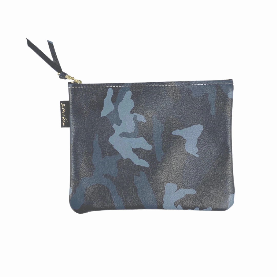 Monroe Camo Leather Pouch