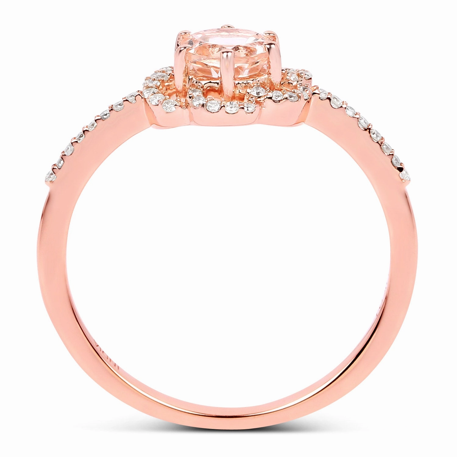 Morganite Blush 14K Rose Gold Ring