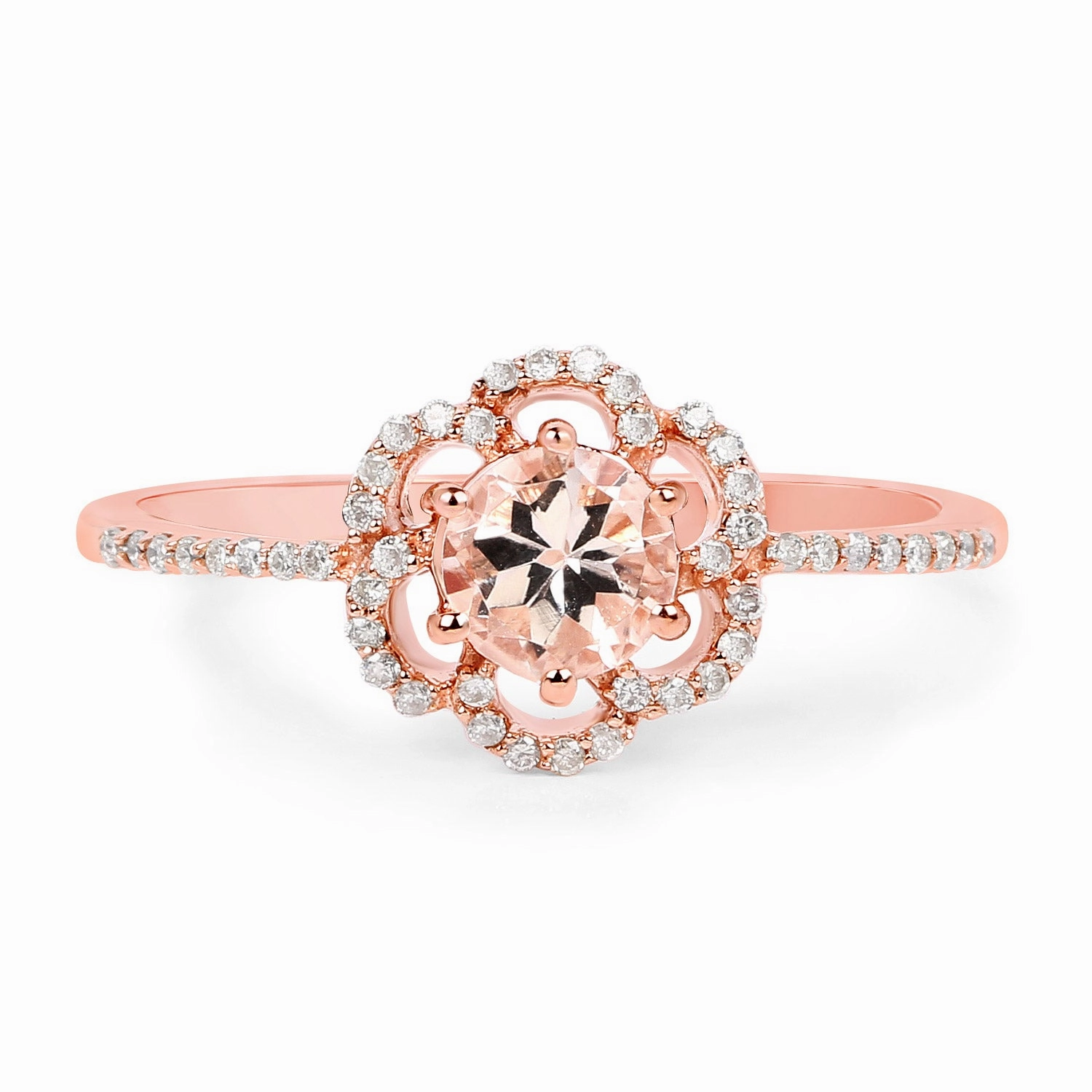 Morganite Blush 14K Rose Gold Ring