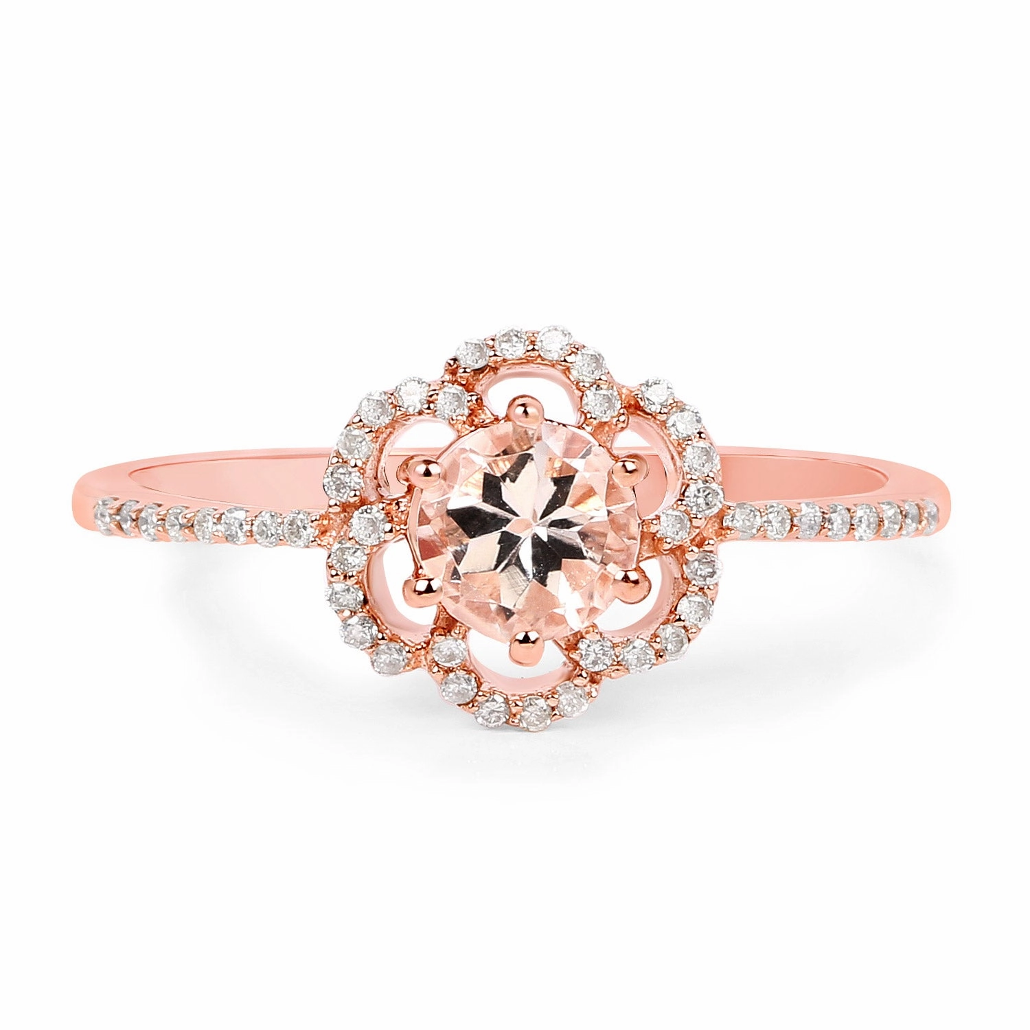 Morganite Blush 14K Rose Gold Ring