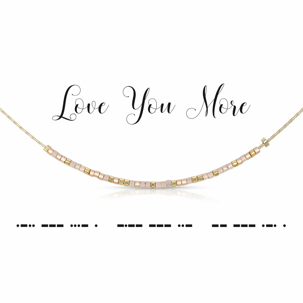 Morse Code Necklace | Love You More