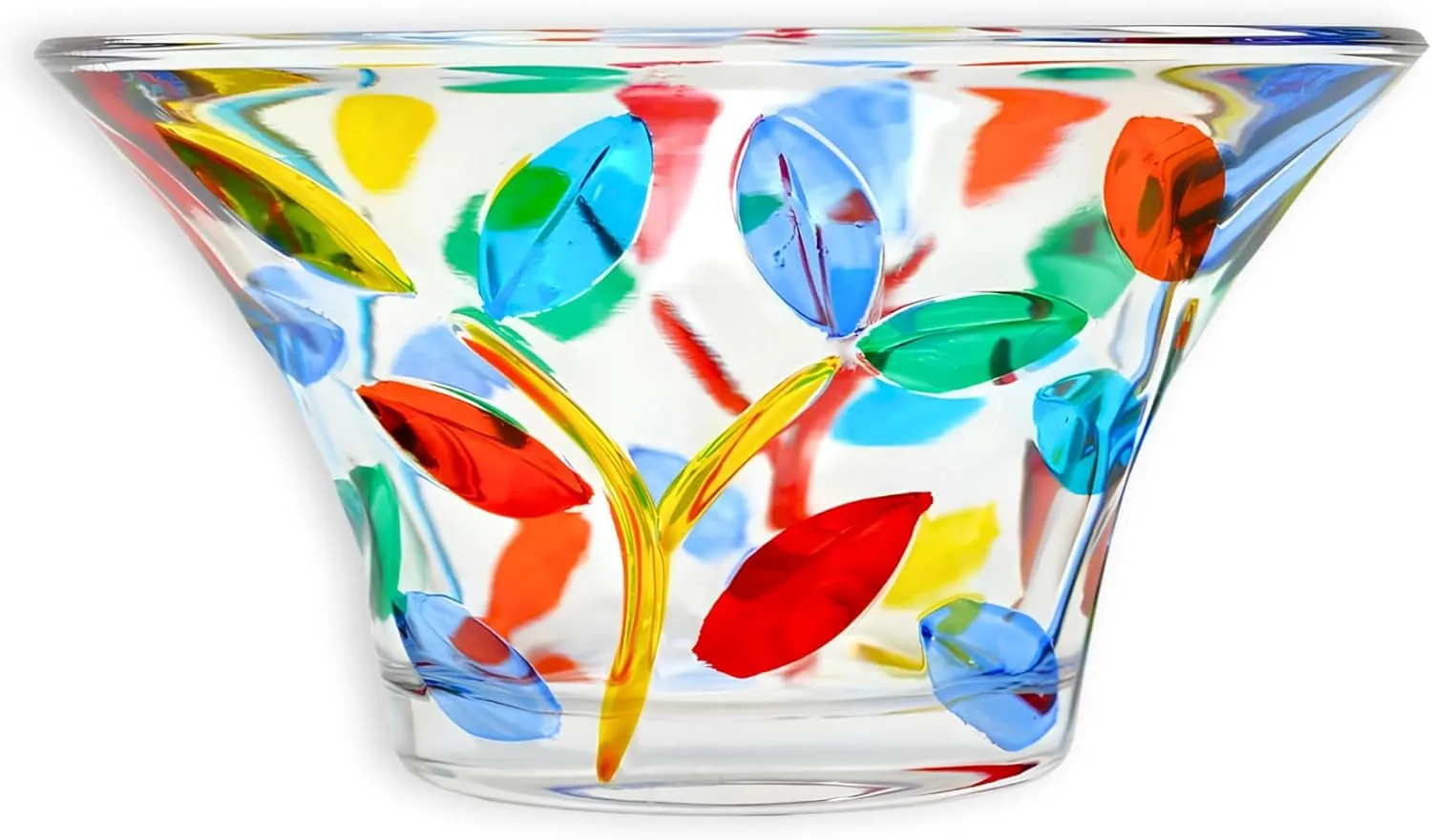 Murano Glass Tree Of Life Candy Bowl, Authentic Hand Painted Italian Glass