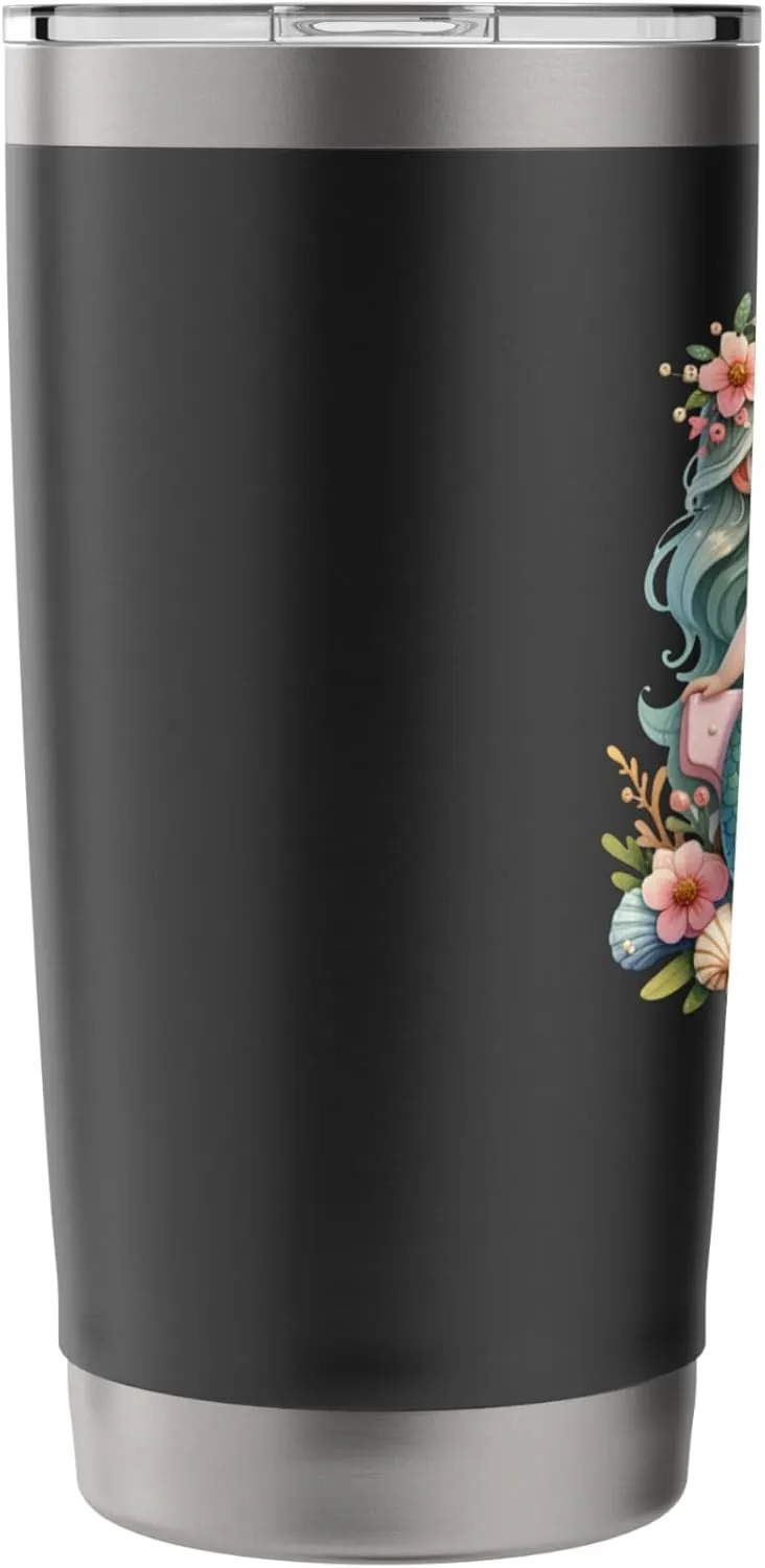 Mystical Mermaid Jette Halloween Letter Girls Name Stainless Steel Insulated Tumbler