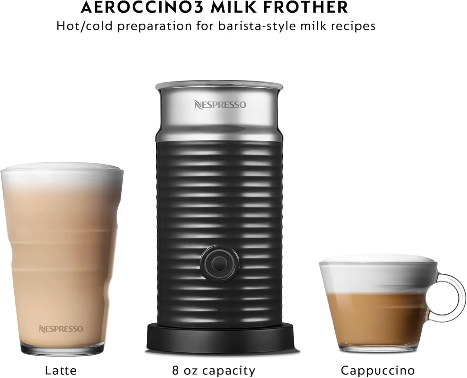 Nespresso Vertuo Pop  Deluxe by De'Longhi with Aeroccino, Silver