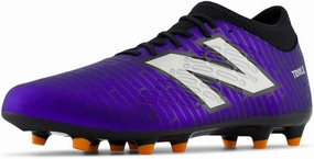New Balance Unisex Tekela Magique Fg V4  Soccer Shoe, Infinity Blue/Metallic Silver/Black, 10.5 US Men