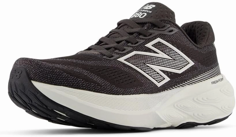 New Balance Women's Fresh Foam X 880 V15 Running Shoe, Black Cement/Sea Salt/Silver Metallic, 9