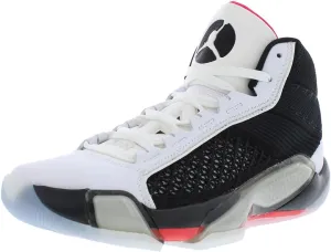 NIKE Air Jordan XXXVIII FIBA Basketball Shoes (FN7481-100, White/Pure Platinum/Metallic Gold)