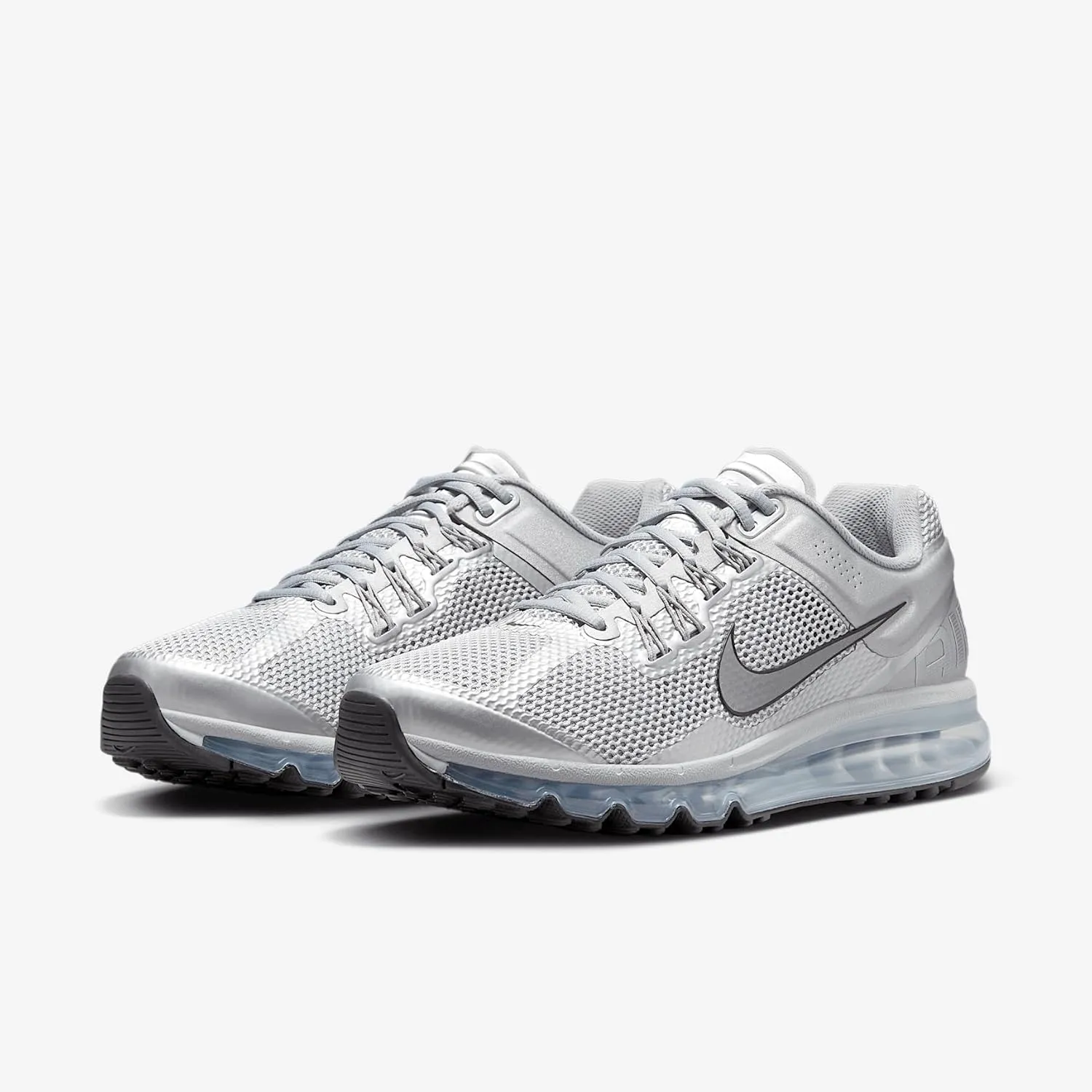 Nike Air Max 2013 Men's Shoes (HQ3025-001, Metallic Silver/Black/Flat Silver/Metallic Silver)