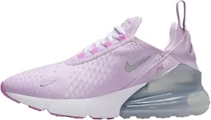Nike Air Max 270 Big Kids' Shoes (Doll/Rush Fuchsia/White/Metallic Silver)