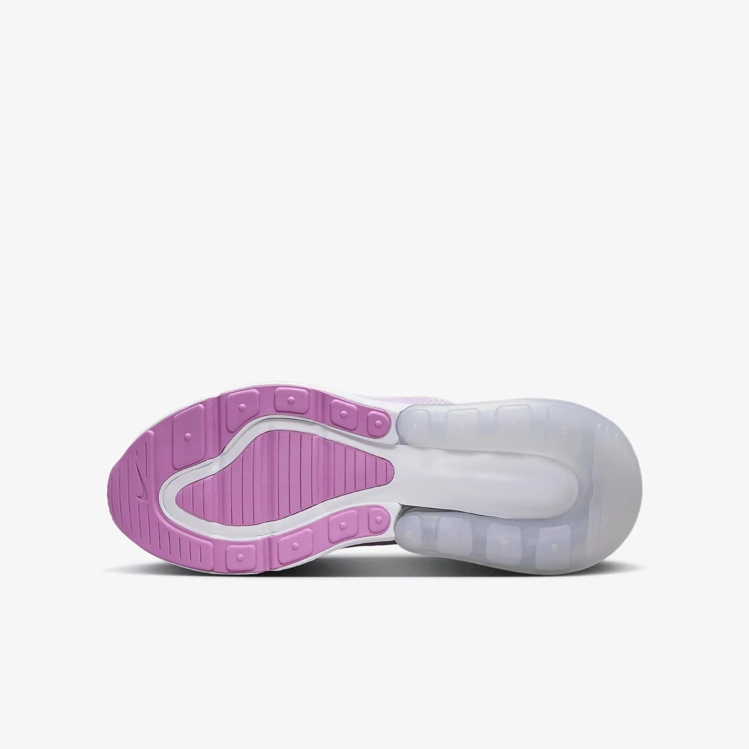 Nike Air Max 270 Big Kids' Shoes (Doll/Rush Fuchsia/White/Metallic Silver)