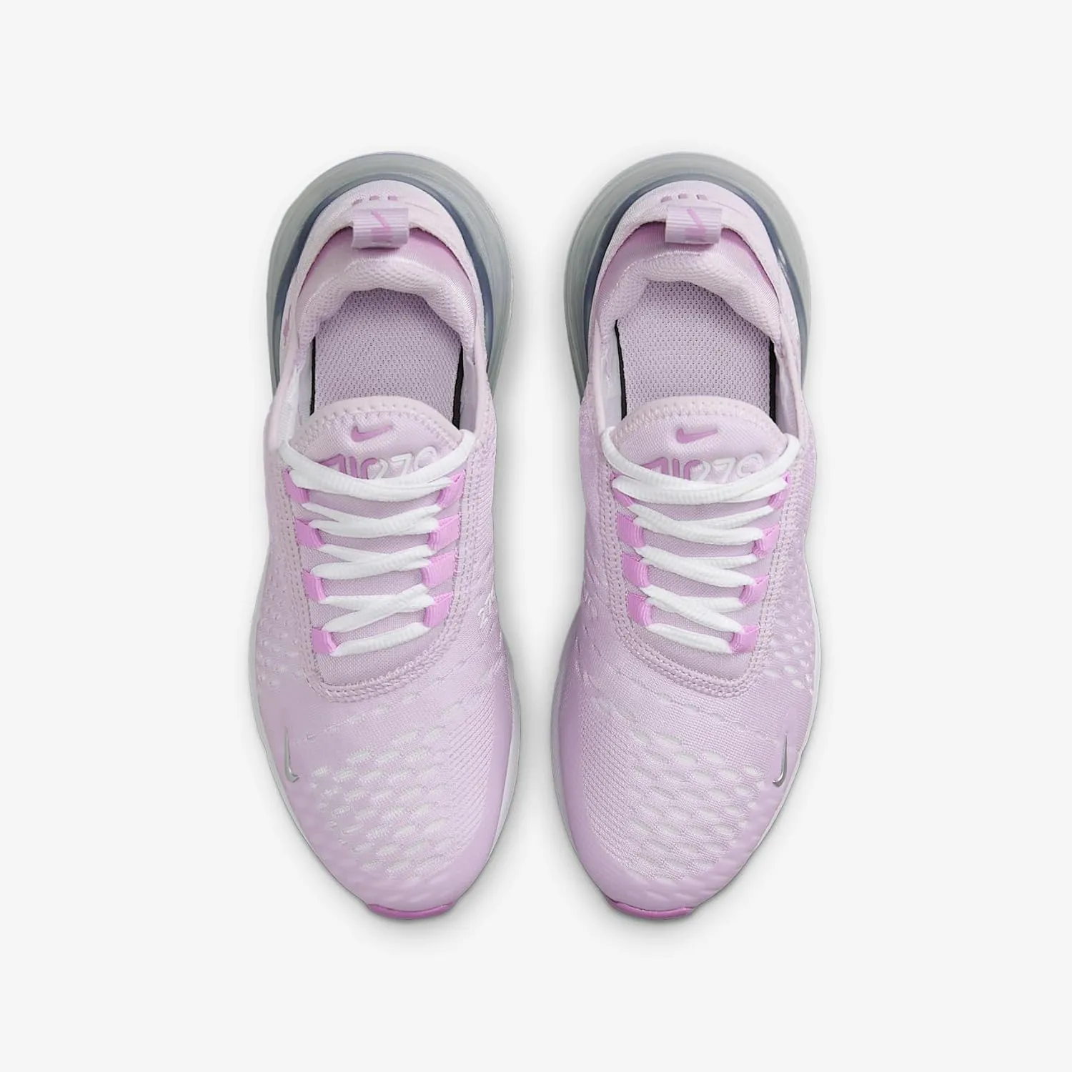 Nike Air Max 270 Big Kids' Shoes (Doll/Rush Fuchsia/White/Metallic Silver)