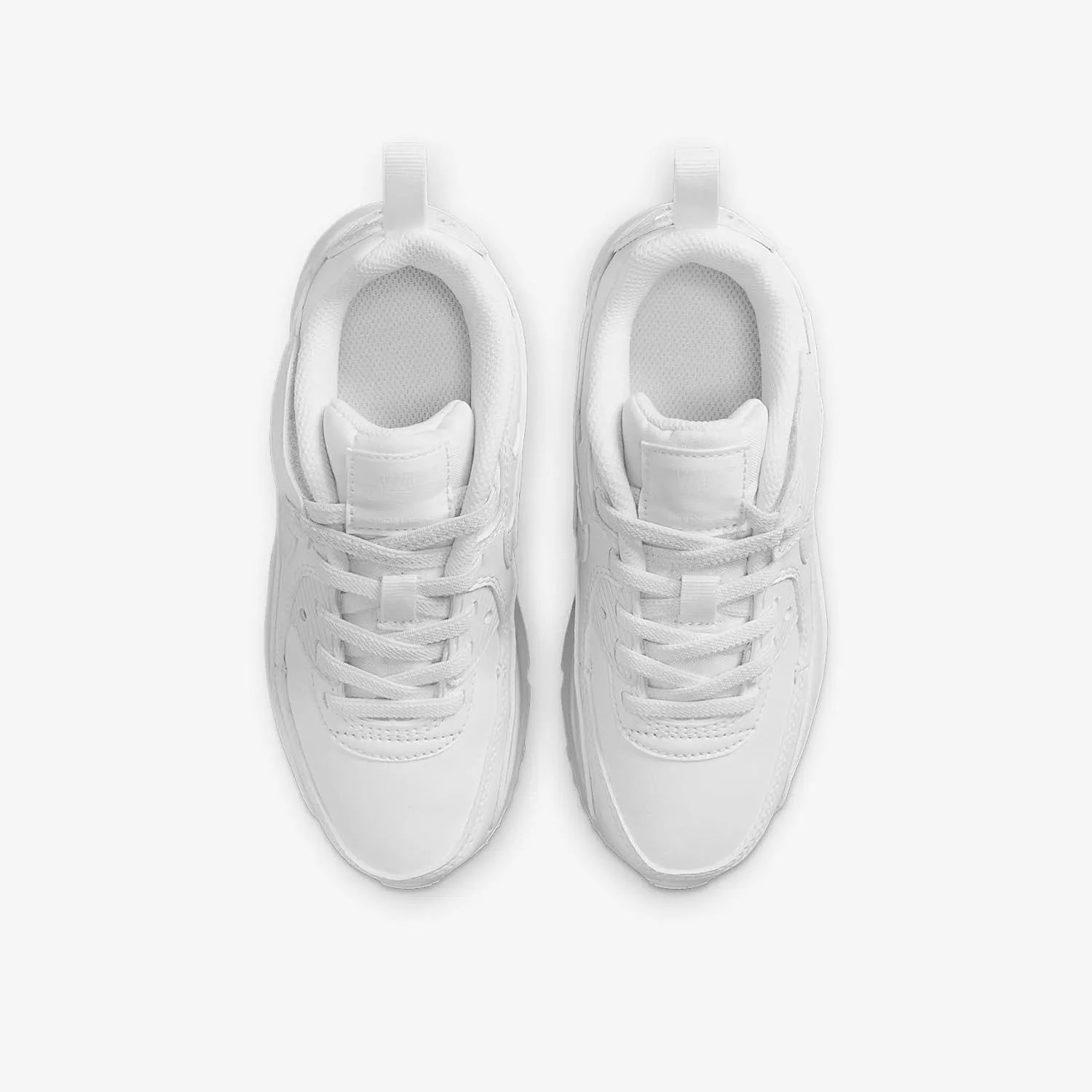 Nike Air Max 90 EasyOn Little Kids' Shoes (IH1417-133, White/Metallic Silver/White)