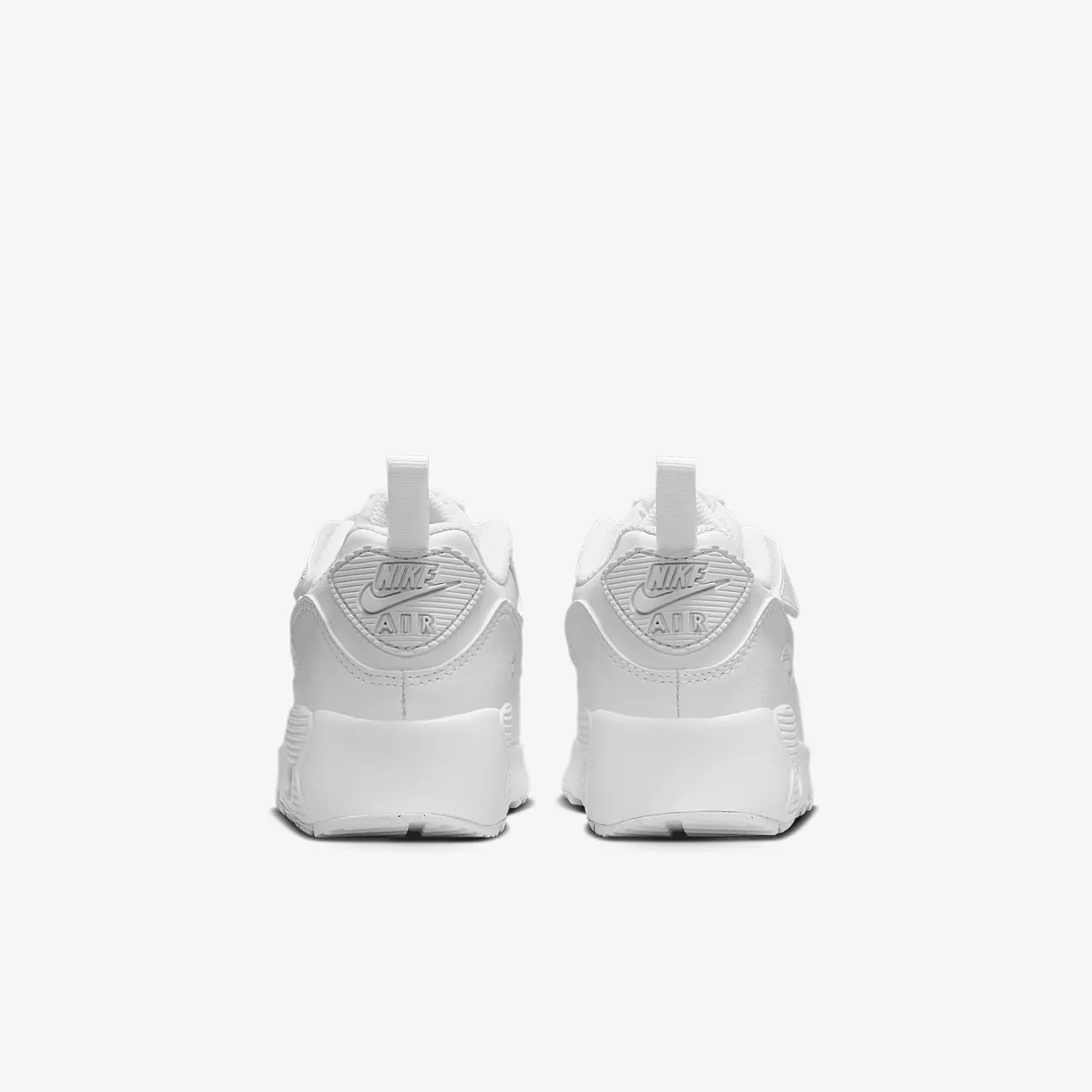 Nike Air Max 90 EasyOn Little Kids' Shoes (IH1417-133, White/Metallic Silver/White)