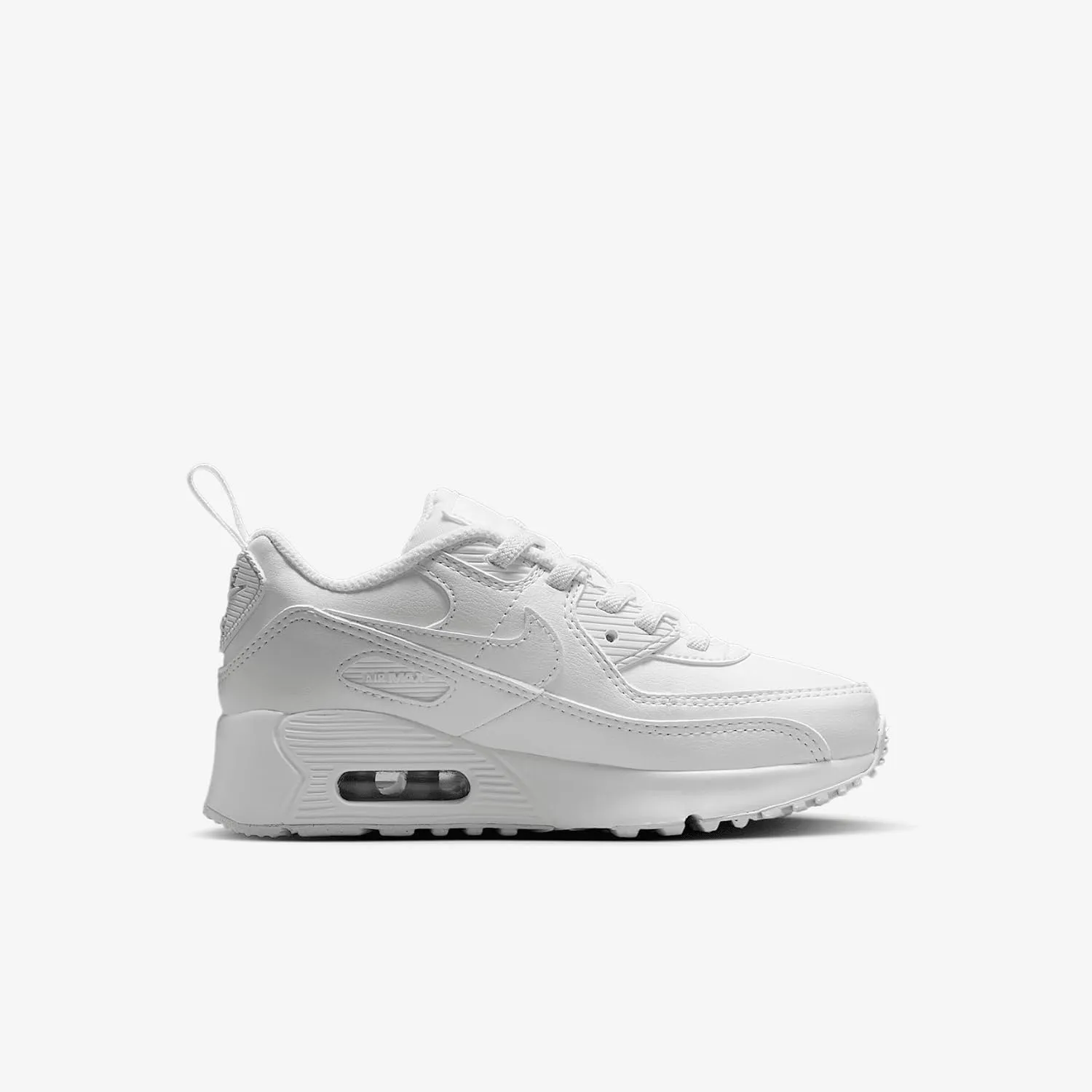 Nike Air Max 90 EasyOn Little Kids' Shoes (IH1417-133, White/Metallic Silver/White)