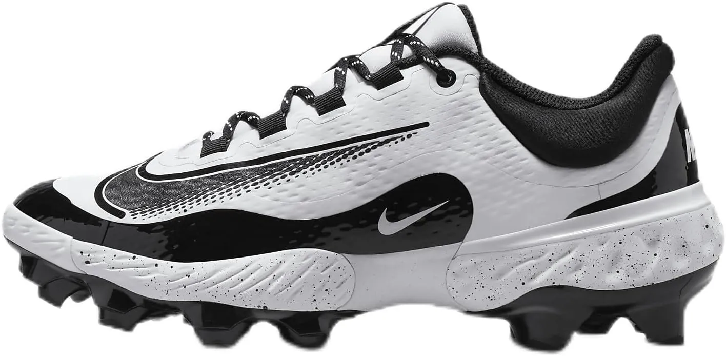 Nike Alpha Huarache Elite 4 Low MCS JRD Baseball Cleats (FZ1362-400, Midnight Navy/Midnight Navy/Metallic Gold)