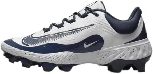 Nike Alpha Huarache Elite 4 Low MCS JRD Baseball Cleats (FZ1362-400, Midnight Navy/Midnight Navy/Metallic Gold)