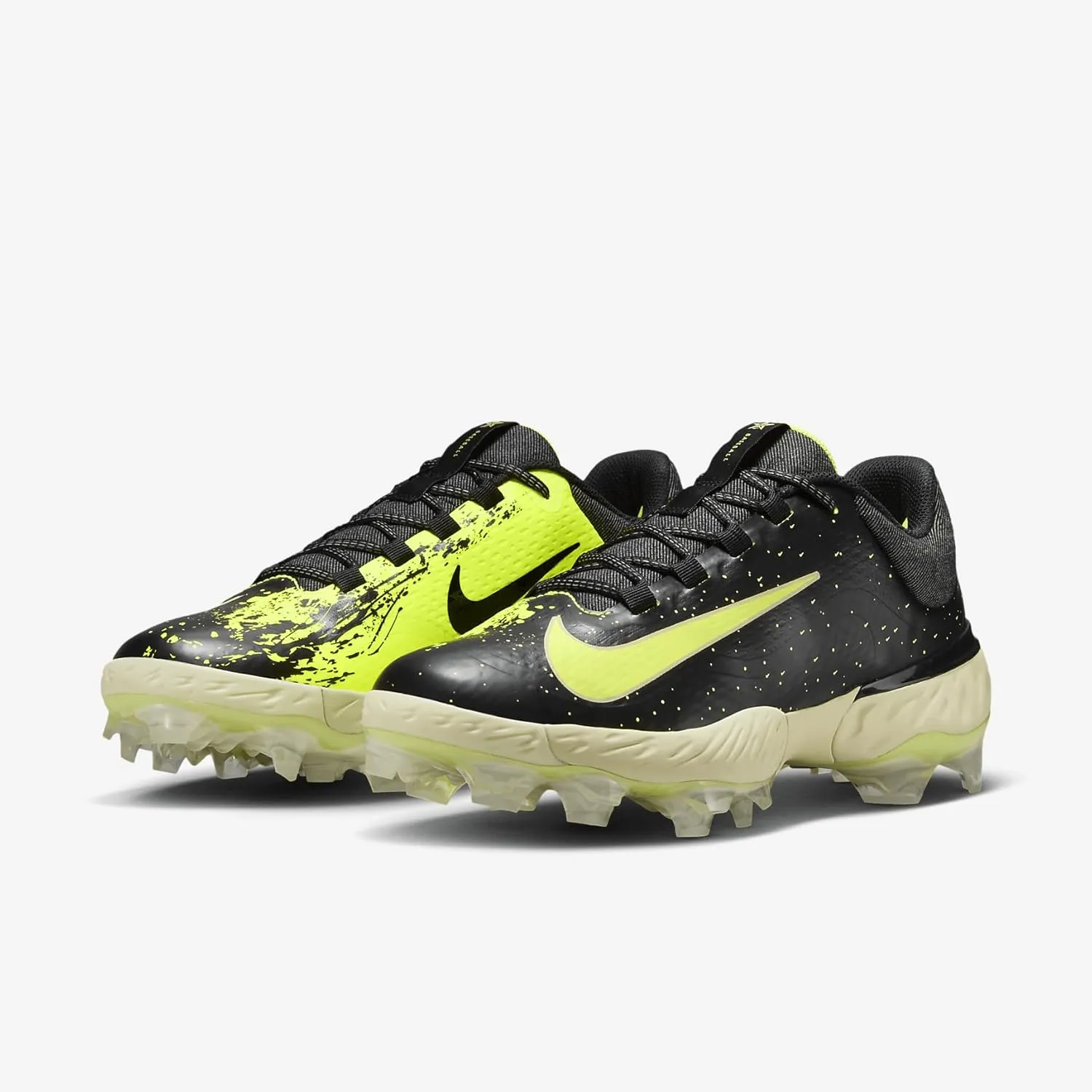 Nike Alpha Huarache Elite 4 Low MCS JRD Baseball Cleats (FZ1362-400, Midnight Navy/Midnight Navy/Metallic Gold)