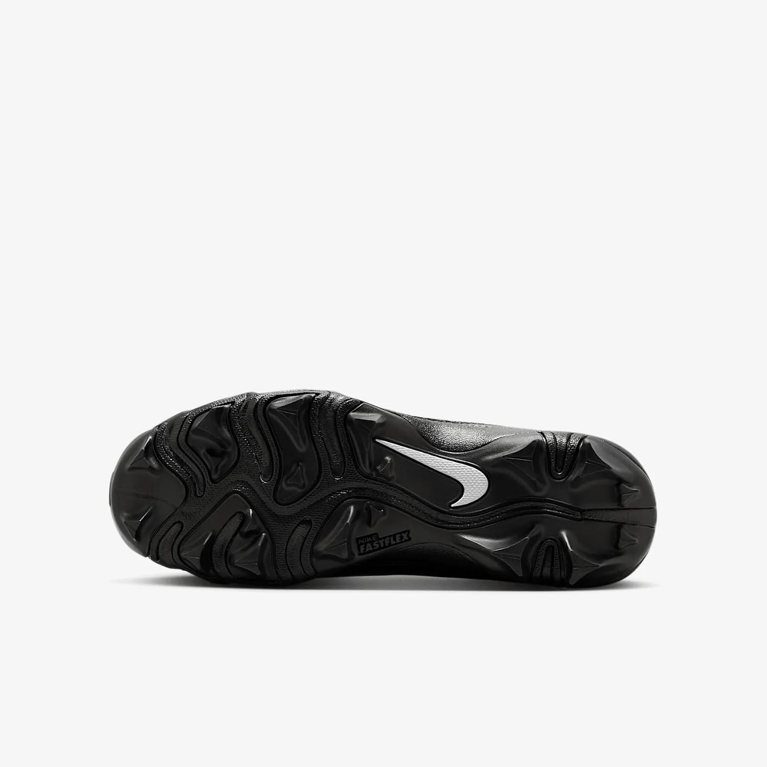 Nike Alpha Menace 4 Shark Big Kids' Football Cleats (Wide) (FQ4016-002, Black/Metallic Silver)