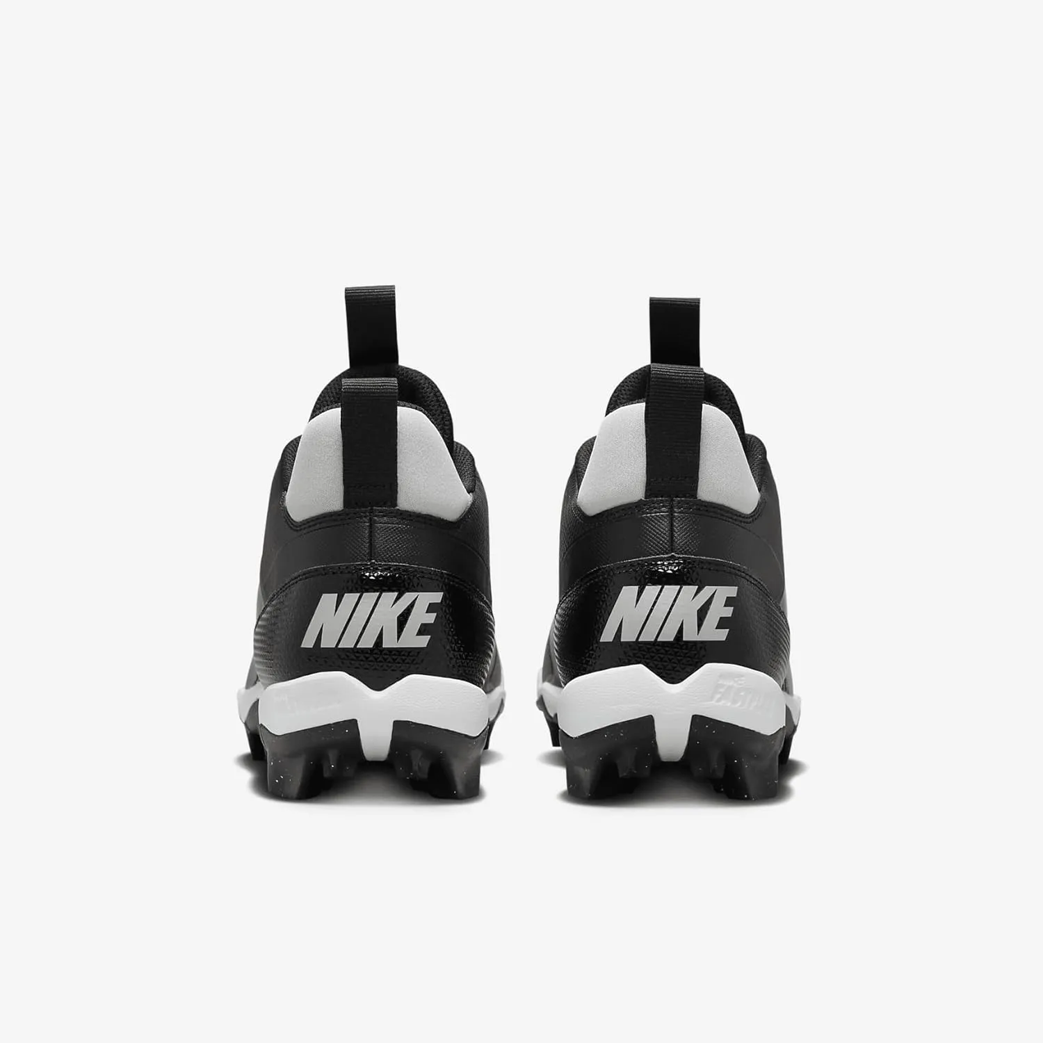 Nike Alpha Menace 4 Shark Football Cleats (FN0028-001, Black/Light Smoke Grey/Metallic Silver/White)