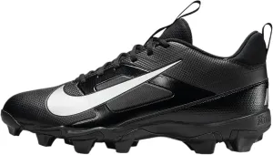 Nike Alpha Menace 4 Shark Football Cleats (Wide) (FQ3875-002, Black/Metallic Silver)