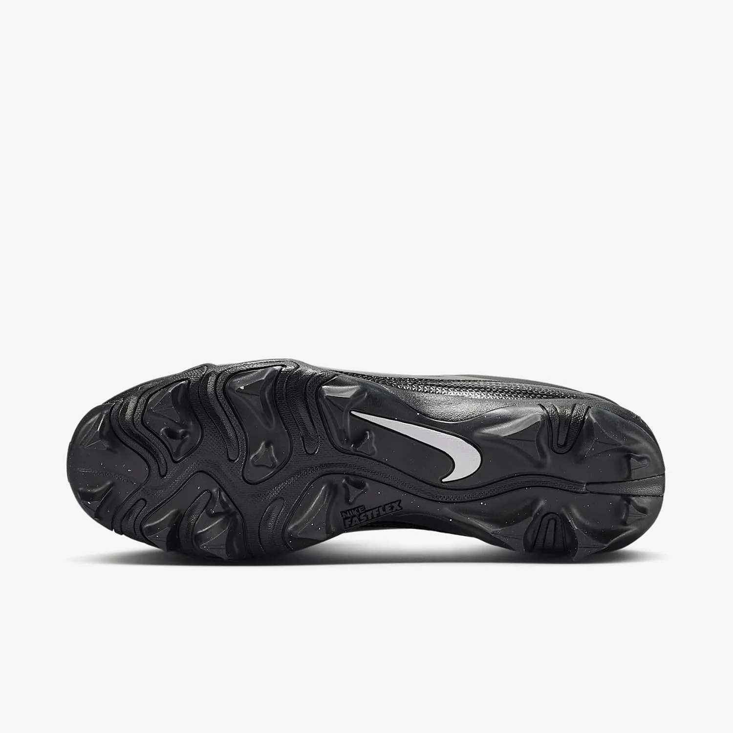 Nike Alpha Menace 4 Shark Football Cleats (Wide) (FQ3875-002, Black/Metallic Silver)