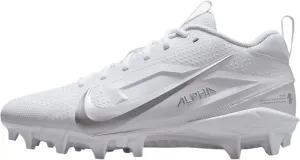 Nike Alpha Menace 4 Varsity Football Cleats (FN0027-101, White/Metallic Silver)