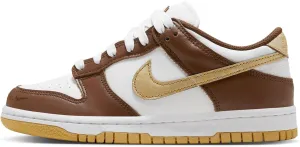 Nike Dunk Low Big Kids Shoes White/Metallic Gold-White Size-6.5