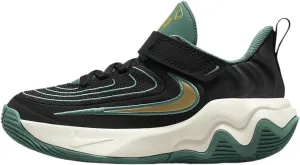 Nike Giannis Immortality 4 Little Kids' Shoes (HV9128-001, Black/Bicoastal/Pale Ivory/Metallic Gold)
