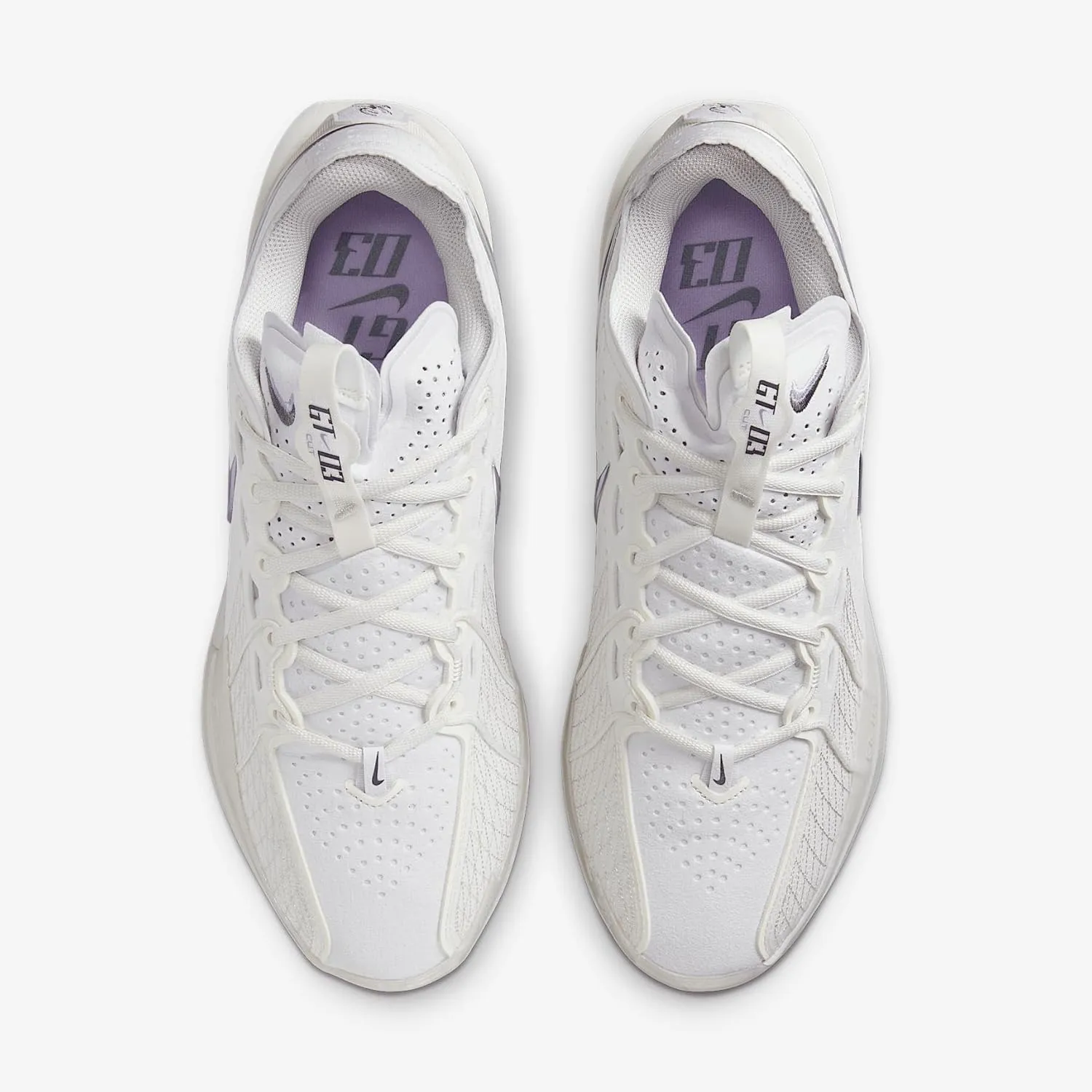Nike G.T. Cut 3 Basketball Shoes (DV2913-106, Sail/Light Bone/Metallic Silver/Smoke Grey)